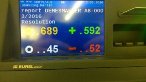 Bild der Abstimmungstafel im Plenarsaal - Foto: MEP Martin Häusling